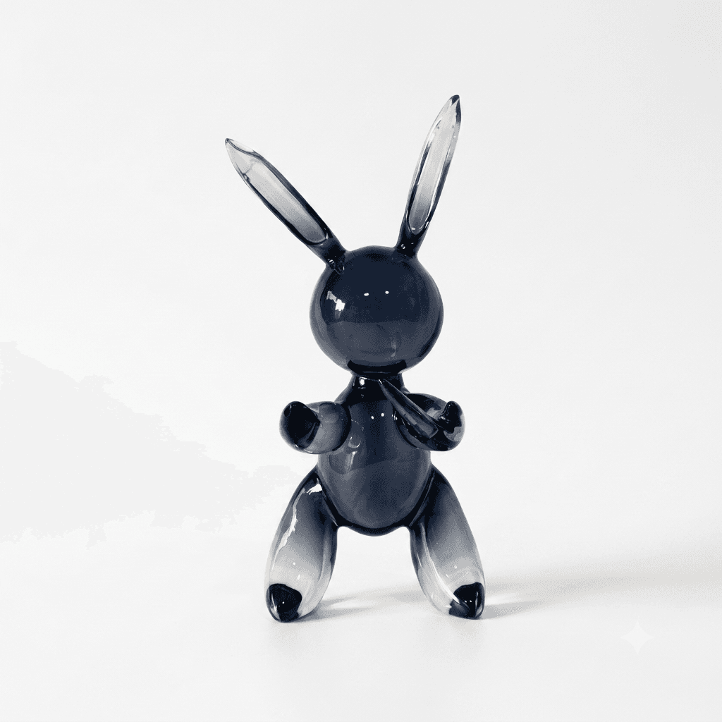 Rabbit Clear Resin Smoko Decor